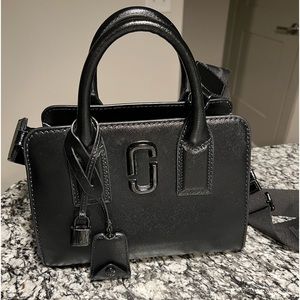 Marc Jacobs Big Shot DTM S black leather tote bag